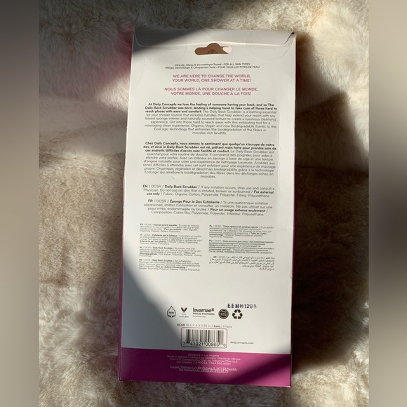 NIB Daily Concepts Organic Daily Back Scrubber. 2 Available! - Picture 2 of 13